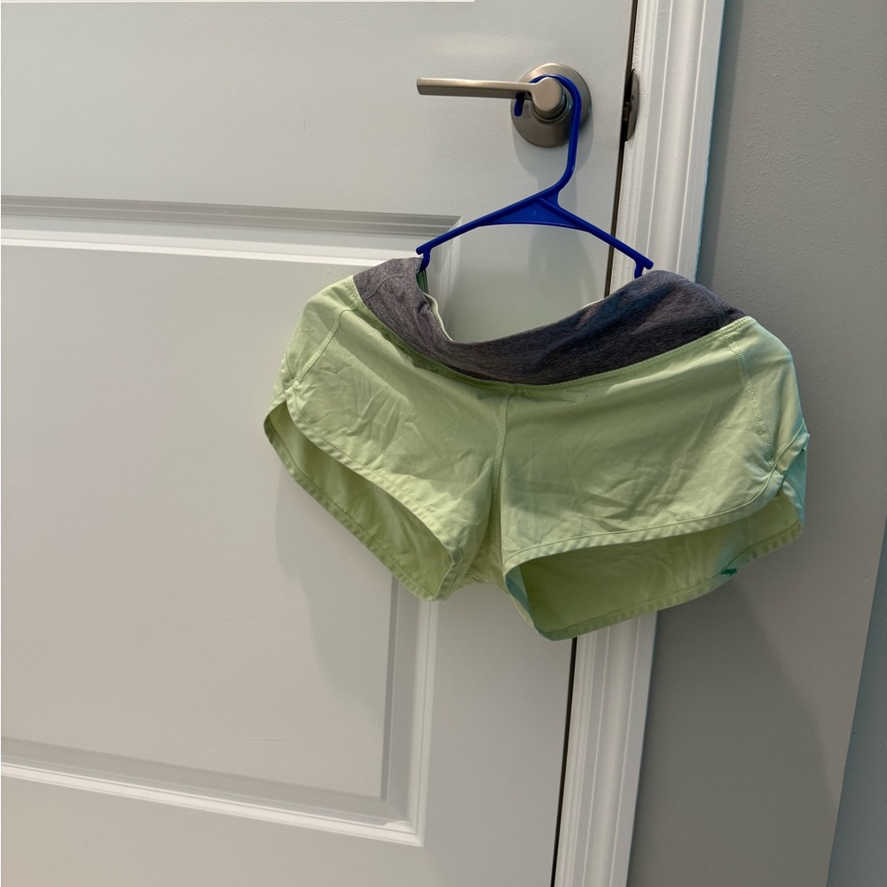 lululemon athletica Green and Gray Athletic Shorts